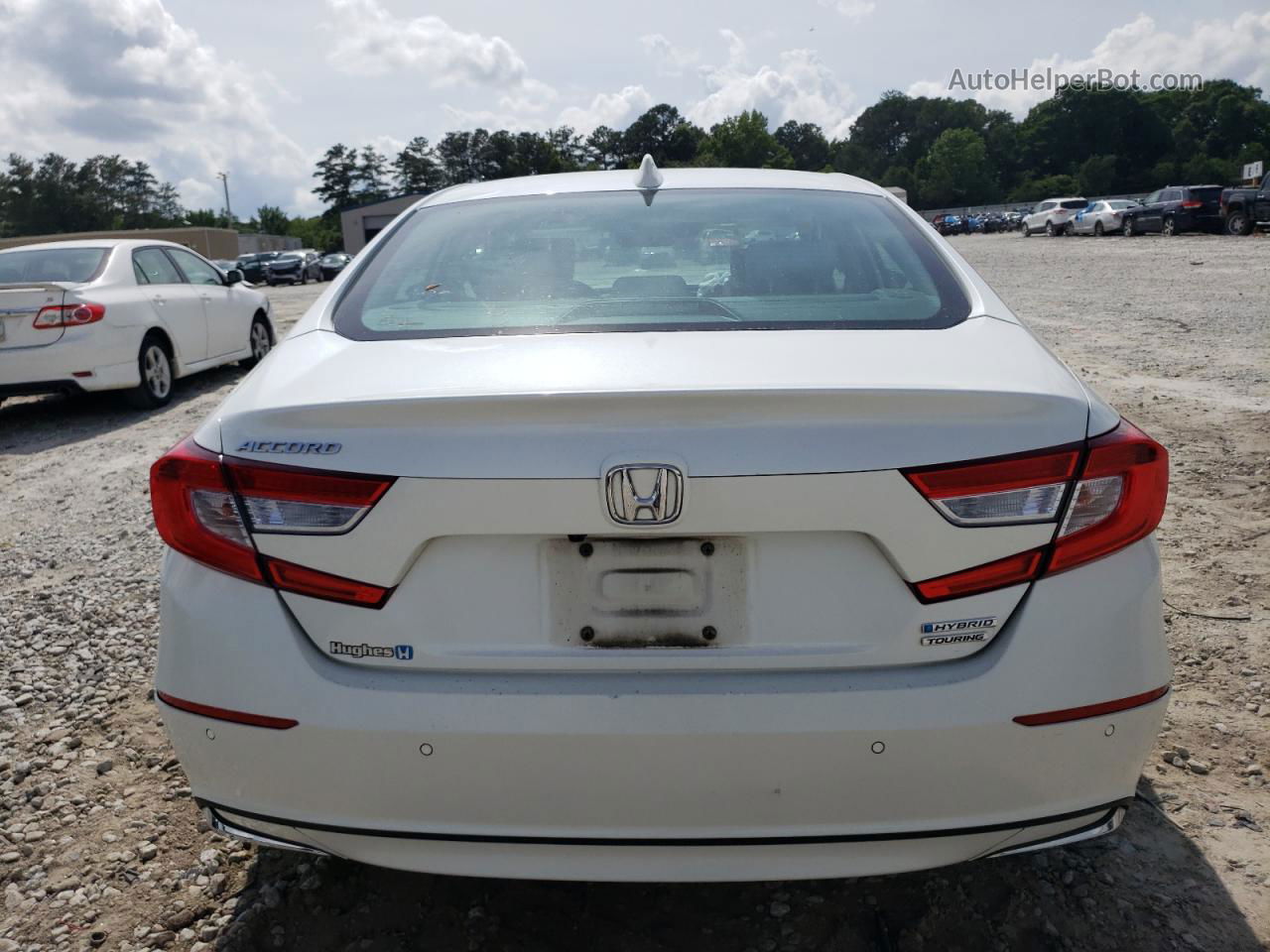 2018 Honda Accord Touring Hybrid White vin: 1HGCV3F94JA014664