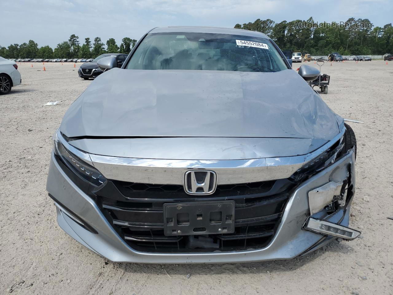 2018 Honda Accord Touring Hybrid Silver vin: 1HGCV3F95JA005388