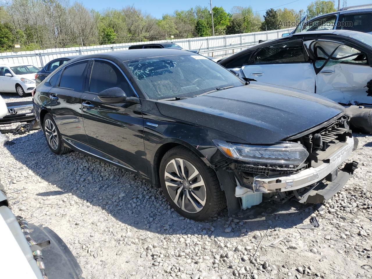 2020 Honda Accord Touring Hybrid Black vin: 1HGCV3F95LA017799