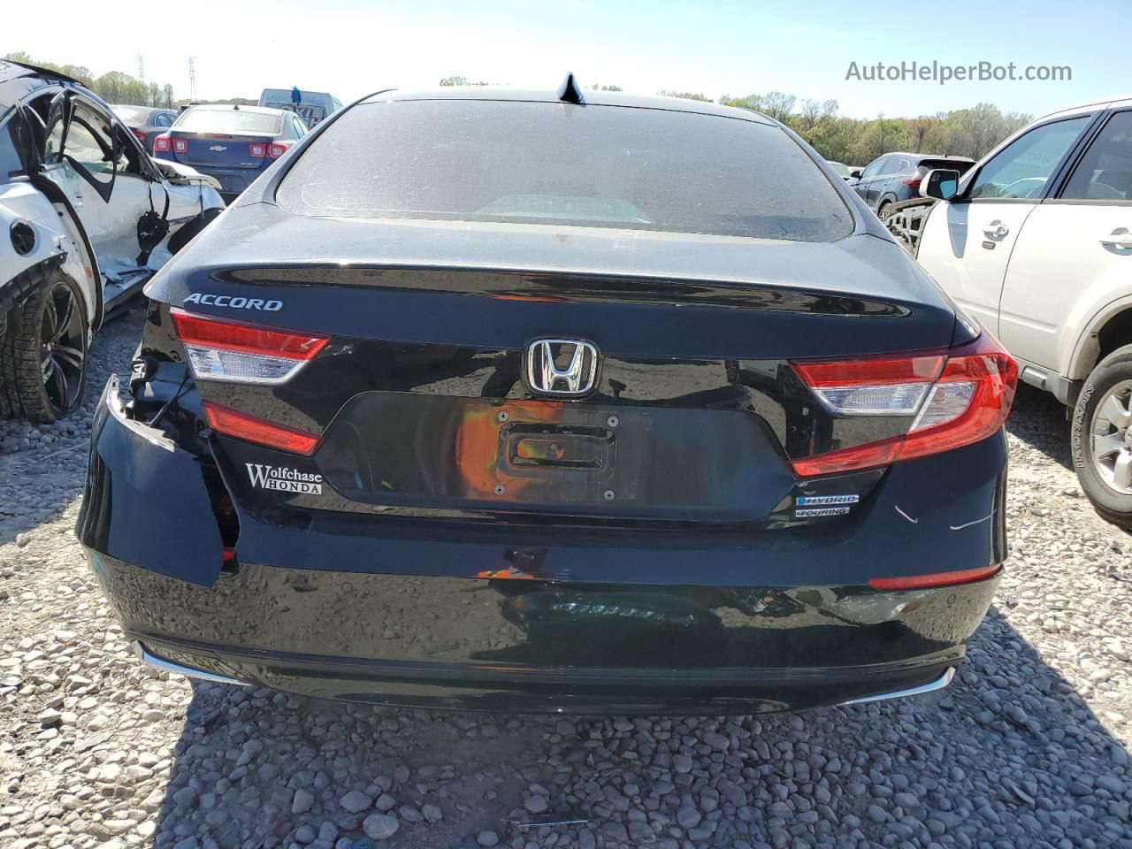 2020 Honda Accord Touring Hybrid Black vin: 1HGCV3F95LA017799