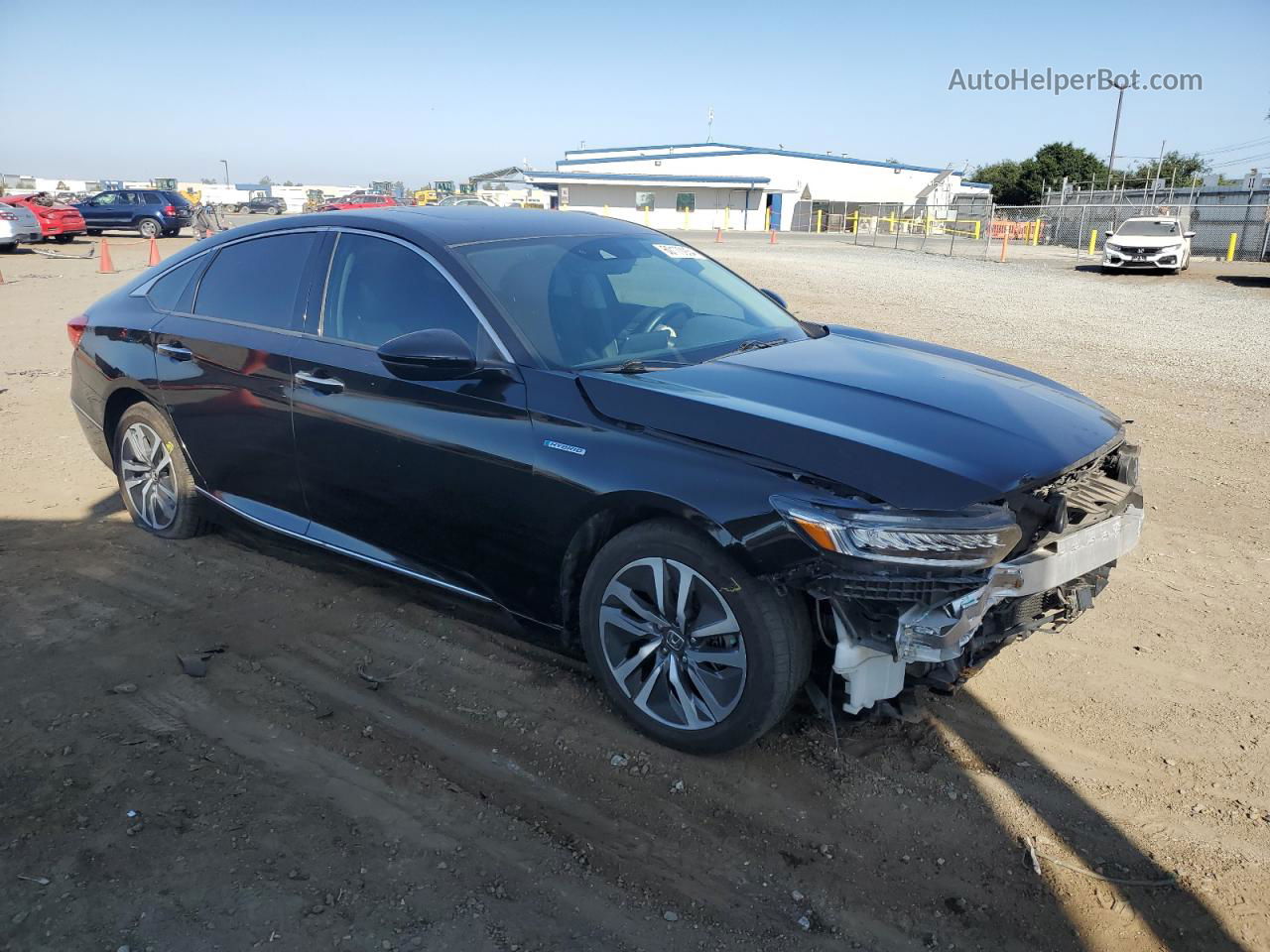 2018 Honda Accord Touring Hybrid Black vin: 1HGCV3F96JA000281