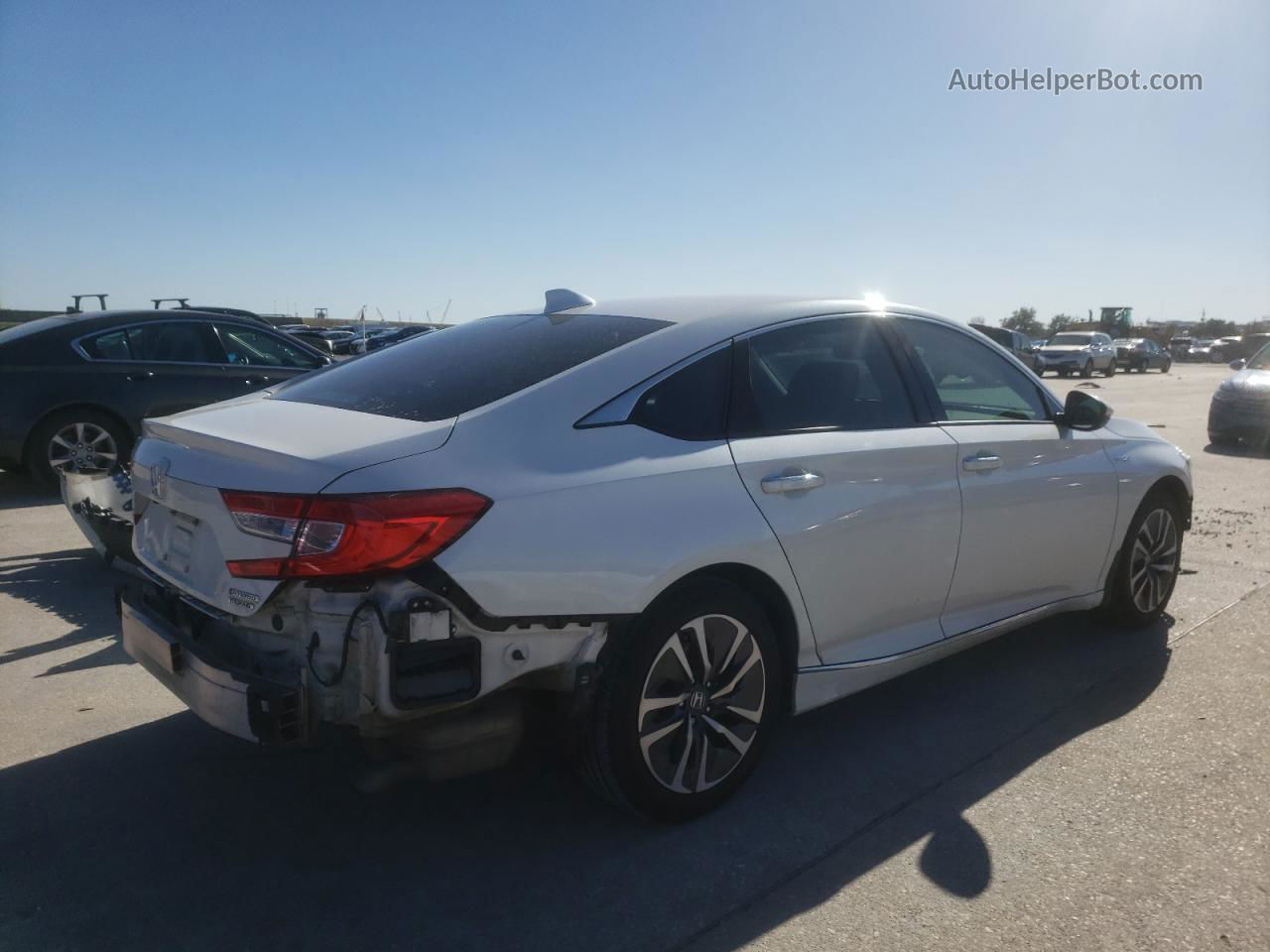 2019 Honda Accord Touring Hybrid White vin: 1HGCV3F96KA015767