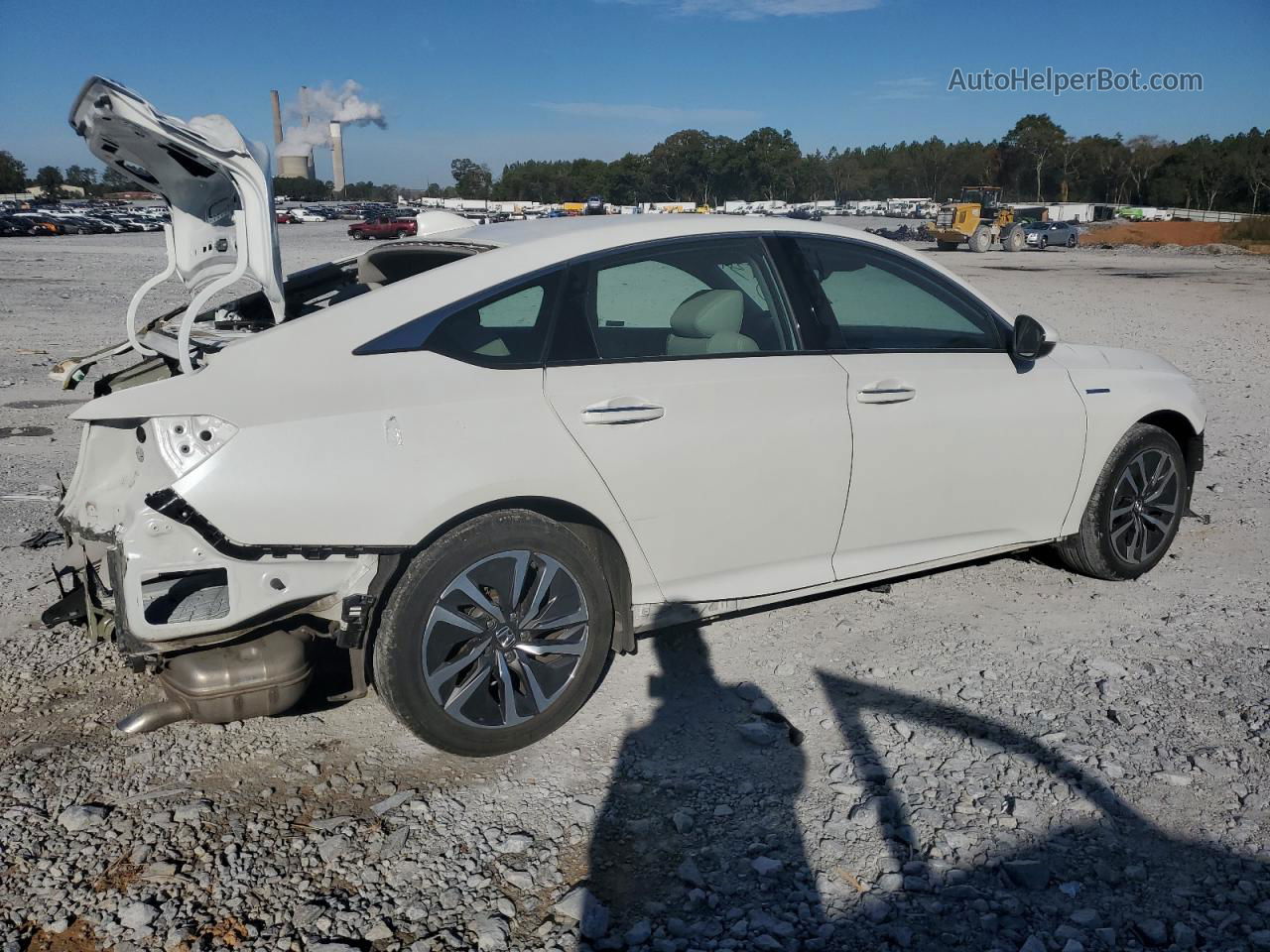 2018 Honda Accord Touring Hybrid White vin: 1HGCV3F99JA009346