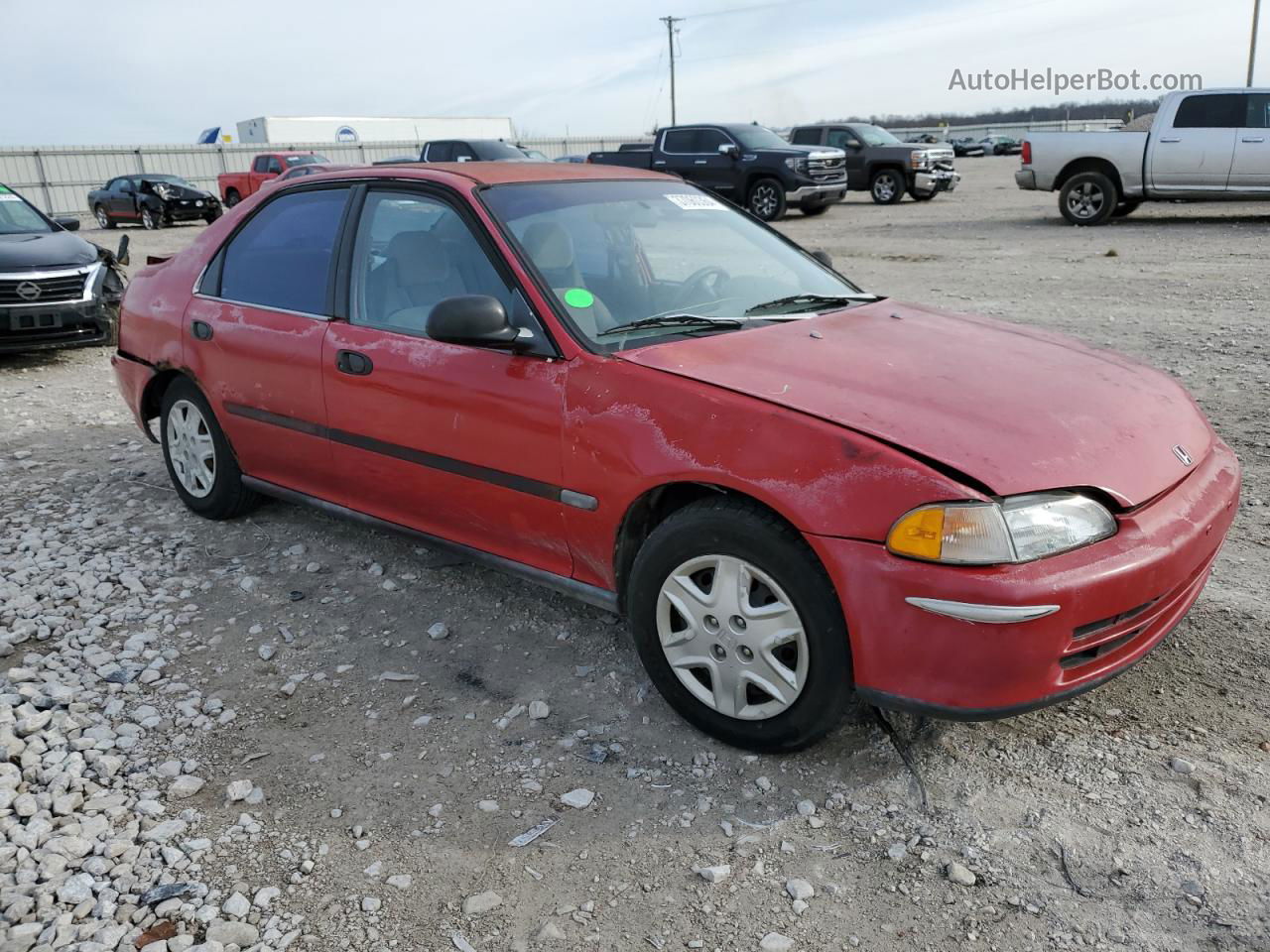 1995 Honda Civic Dx Red vin: 1HGEG8546SL033938