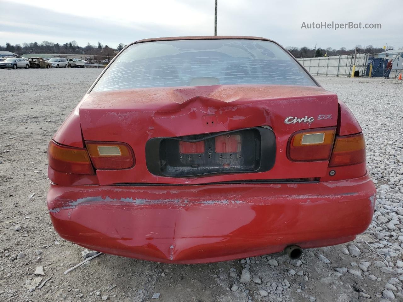 1995 Honda Civic Dx Red vin: 1HGEG8546SL033938