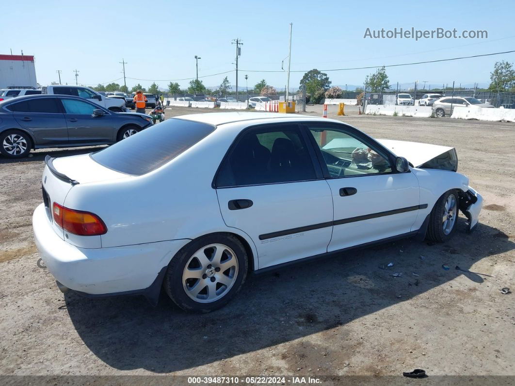 1995 Honda Civic Dx/lx White vin: 1HGEG8548SL063331