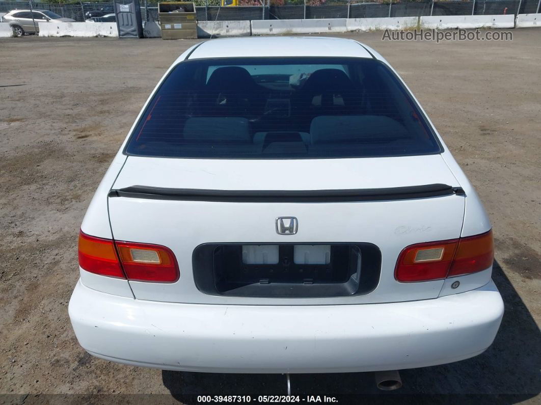 1995 Honda Civic Dx/lx White vin: 1HGEG8548SL063331