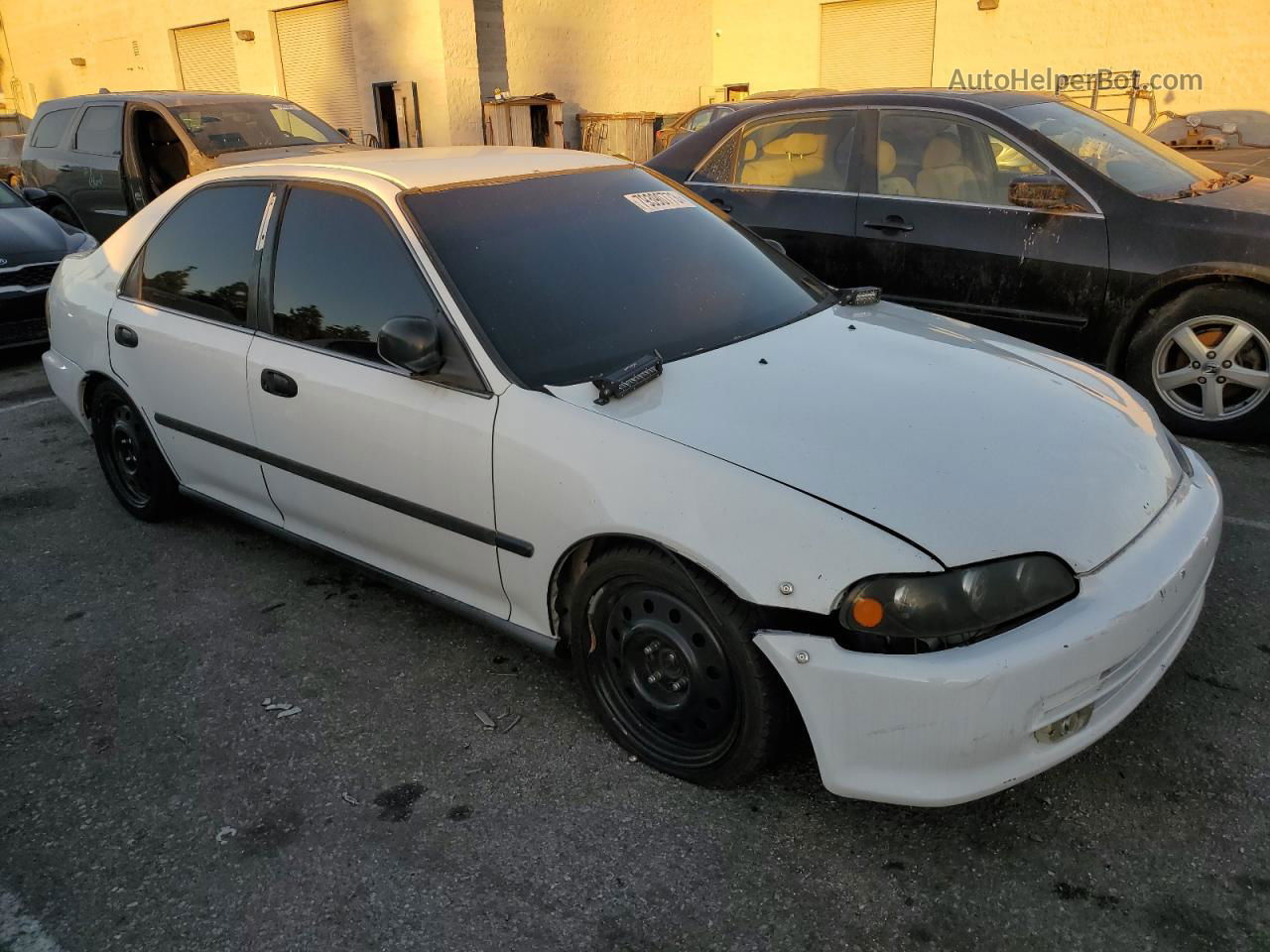 1993 Honda Civic Lx White vin: 1HGEG8559PL043718