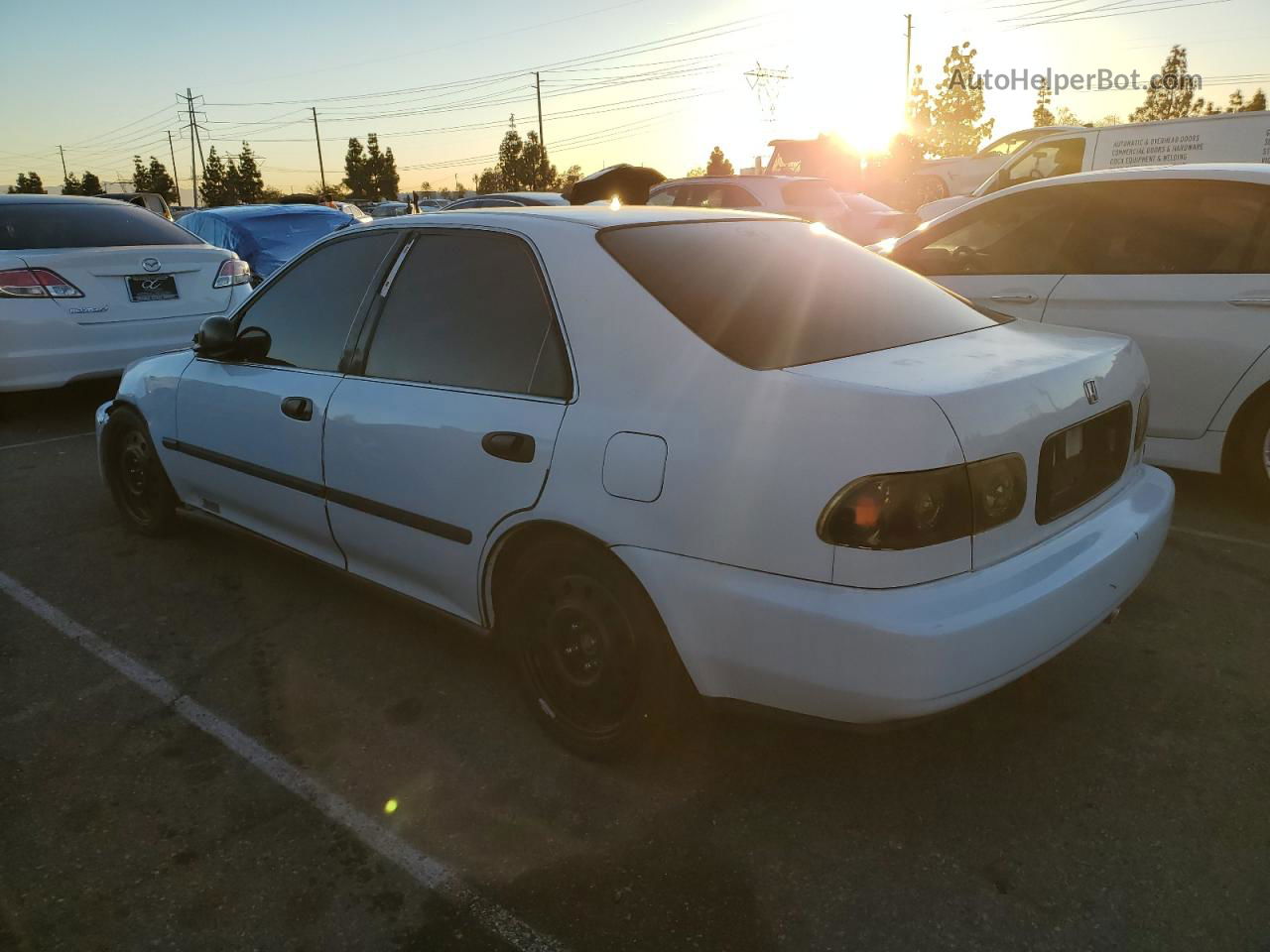 1993 Honda Civic Lx White vin: 1HGEG8559PL043718