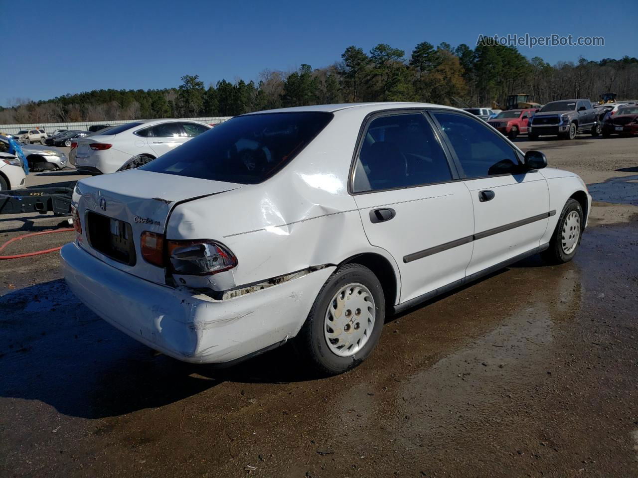 1995 Honda Civic Dx White vin: 1HGEG8643SL048623