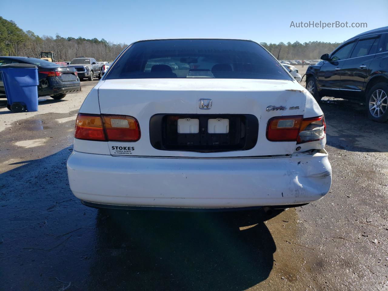 1995 Honda Civic Dx White vin: 1HGEG8643SL048623