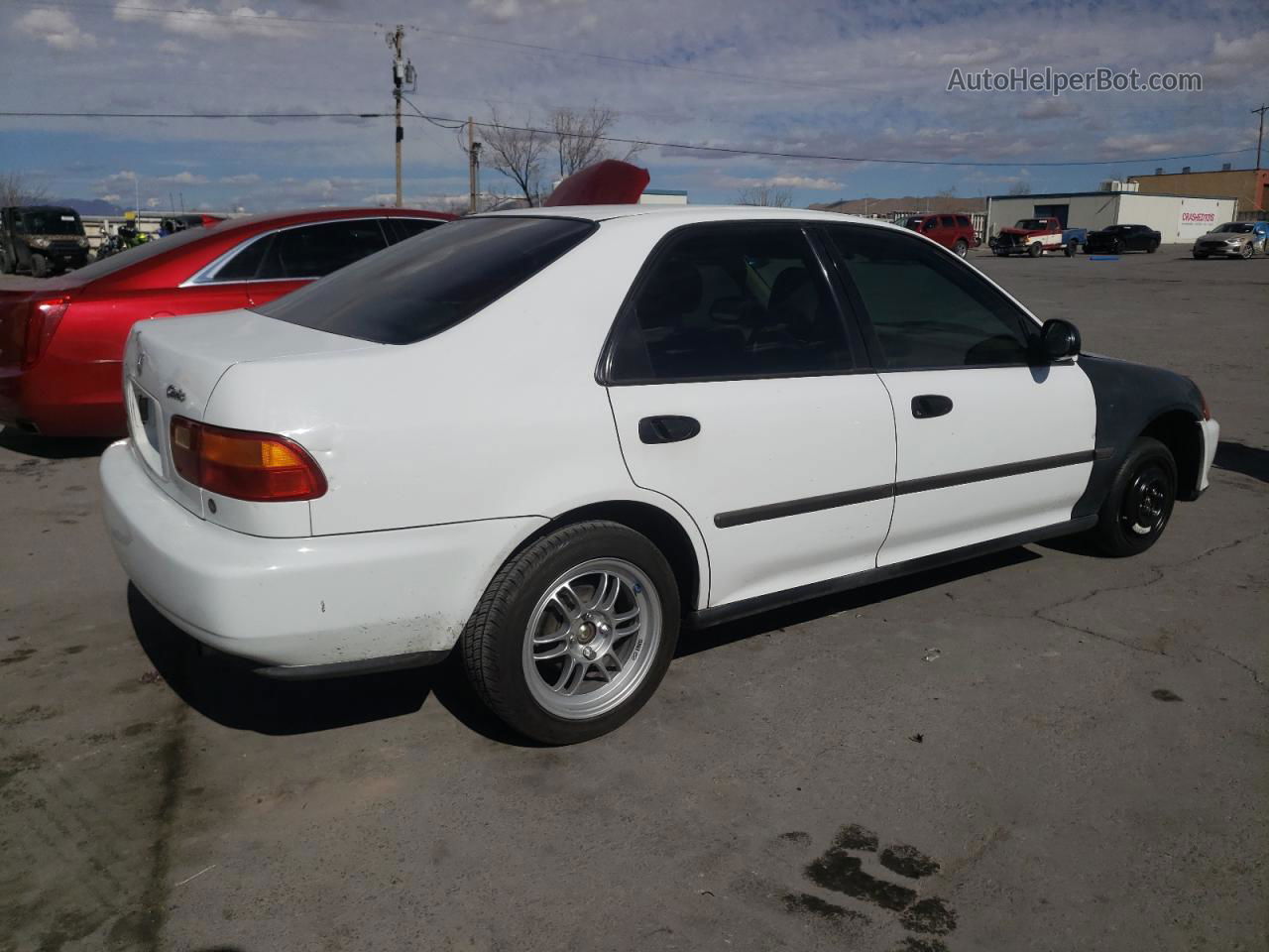 1995 Honda Civic Dx White vin: 1HGEG8648SL041862