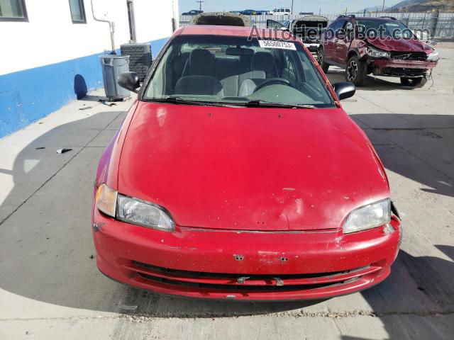 1995 Honda Civic Dx Red vin: 1HGEG8649SL011401