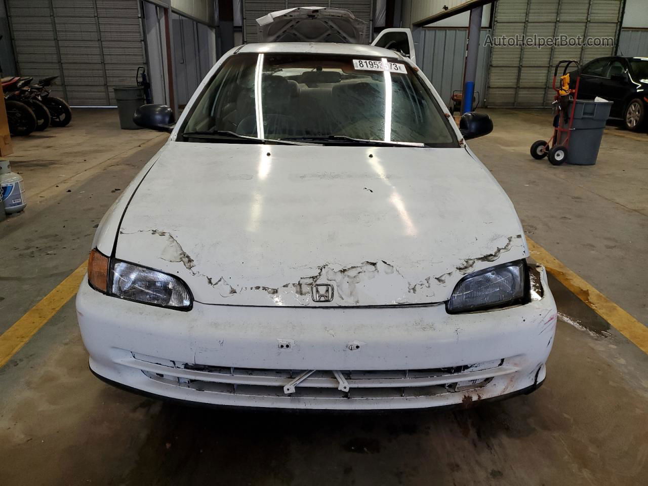 1995 Honda Civic Dx White vin: 1HGEG864XSL046948