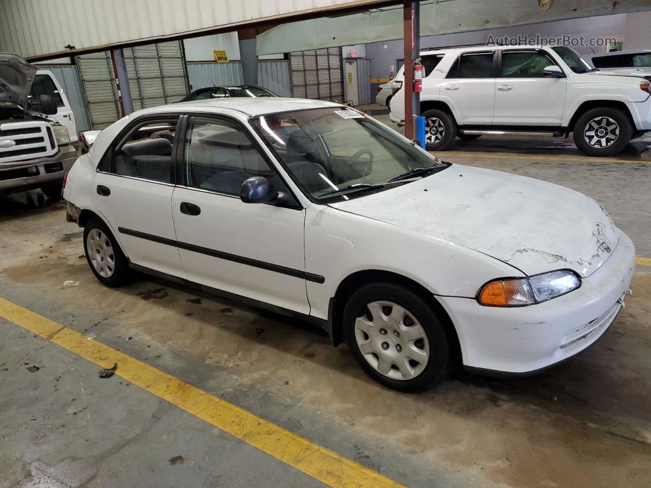 1995 Honda Civic Dx White vin: 1HGEG864XSL046948