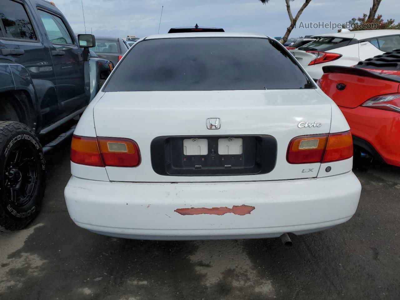 1995 Honda Civic Lx White vin: 1HGEG8650SL006872