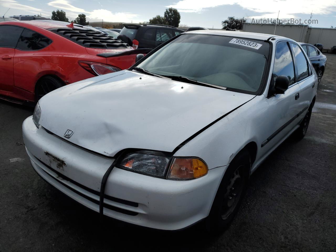 1995 Honda Civic Lx White vin: 1HGEG8650SL006872