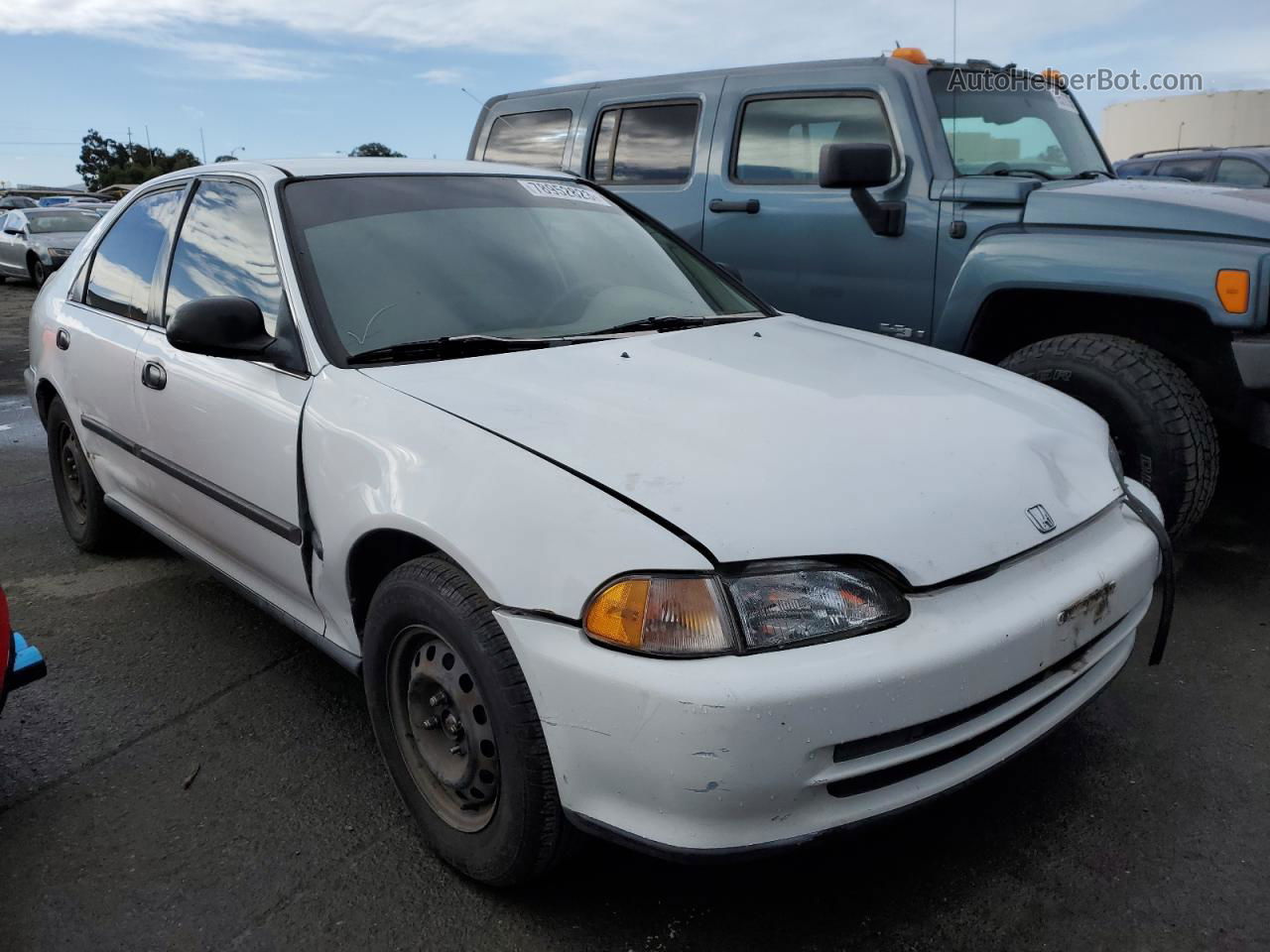 1995 Honda Civic Lx White vin: 1HGEG8650SL006872