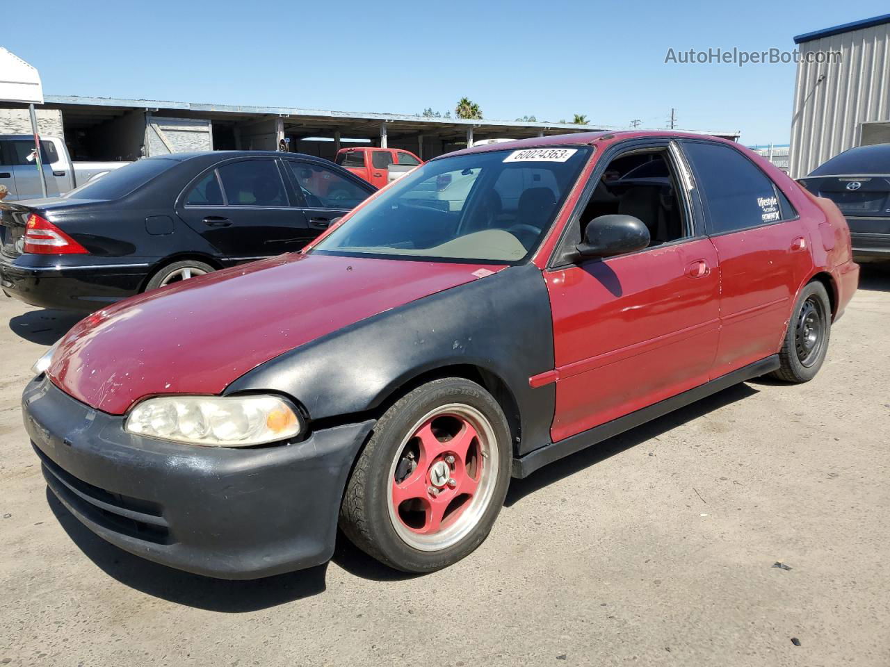 1994 Honda Civic Lx Red vin: 1HGEG8651RL056710