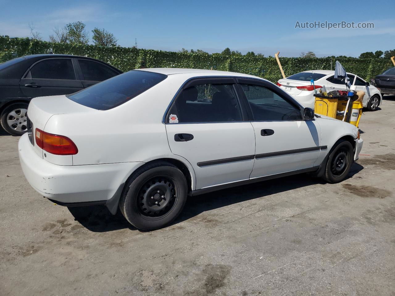 1993 Honda Civic Lx White vin: 1HGEG8653PL028890