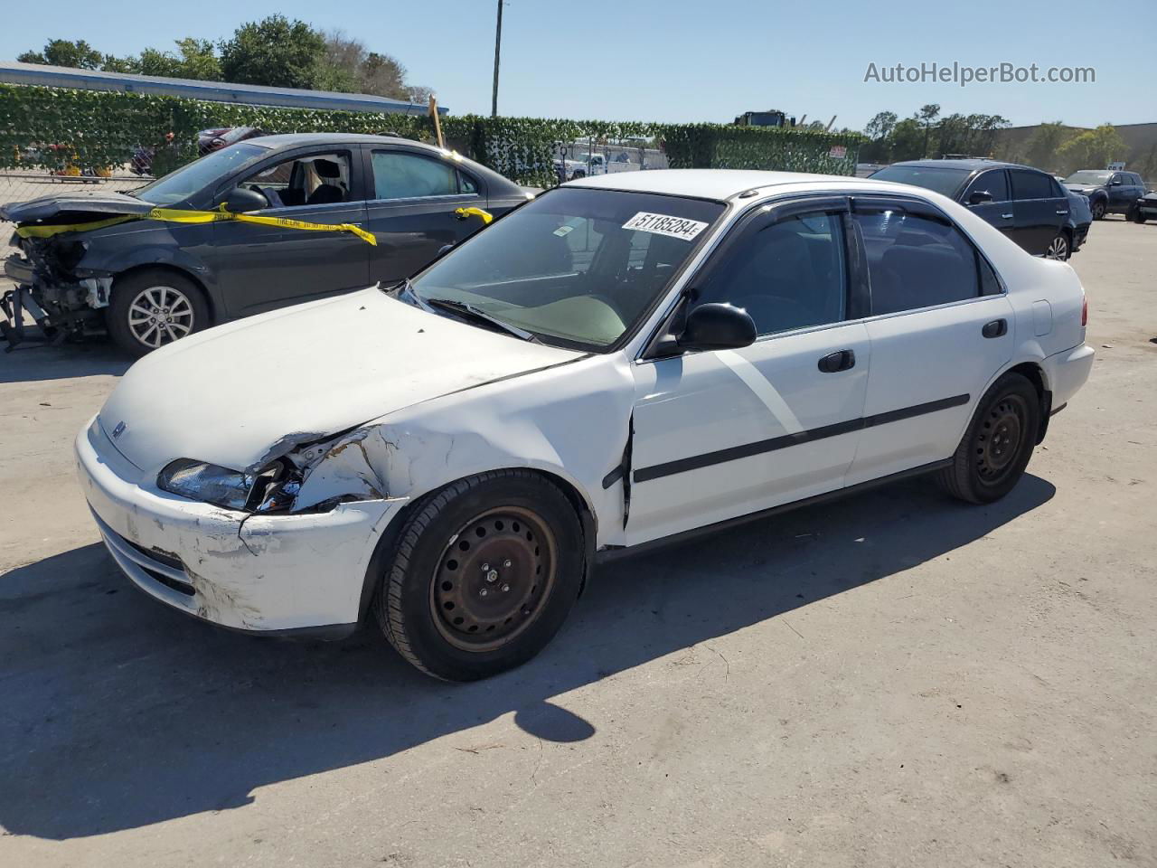 1993 Honda Civic Lx White vin: 1HGEG8653PL028890