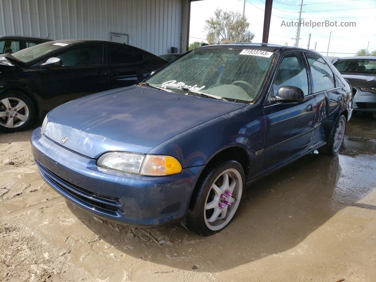 1994 Honda Civic Lx Blue vin: 1HGEG8653RL042193