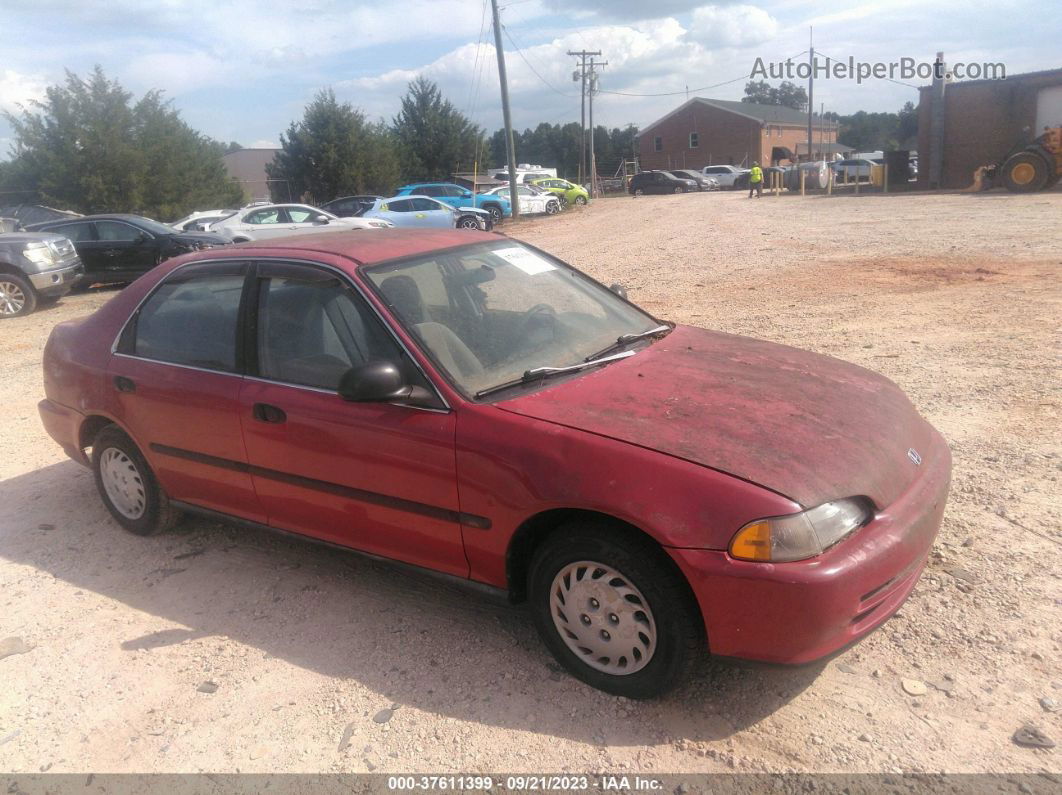 1993 Honda Civic Lx Red vin: 1HGEG8654PL037937