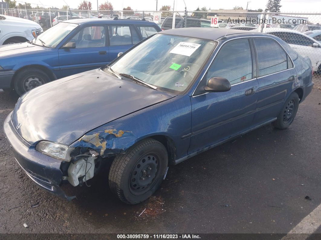 1995 Honda Civic Lx Blue vin: 1HGEG8655SL019925