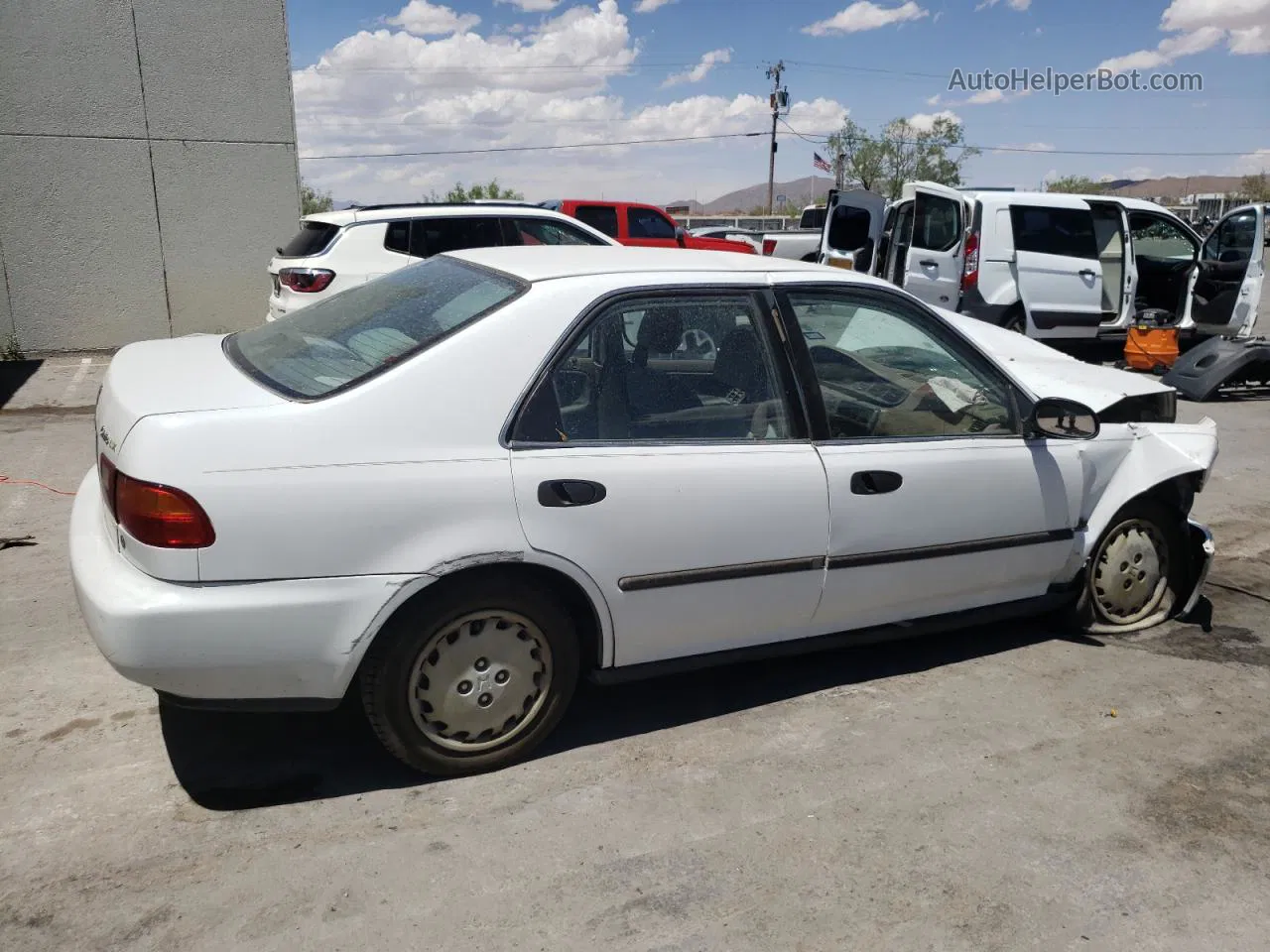 1995 Honda Civic Lx White vin: 1HGEG8656SL065974