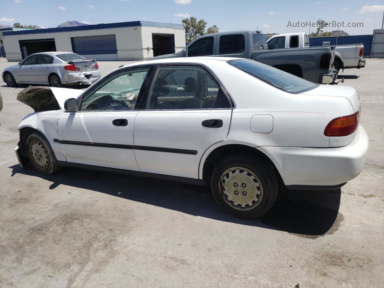 1995 Honda Civic Lx White vin: 1HGEG8656SL065974