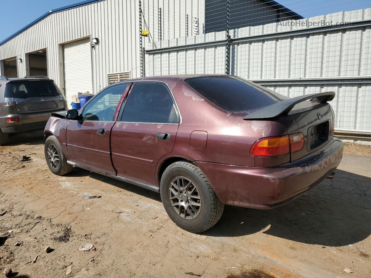 1994 Honda Civic Lx Burgundy vin: 1HGEG8660RL017325