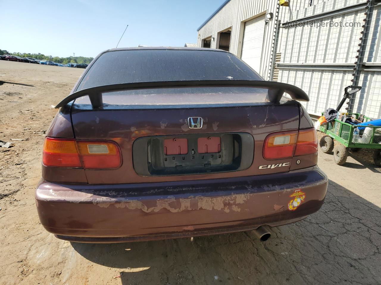 1994 Honda Civic Lx Burgundy vin: 1HGEG8660RL017325