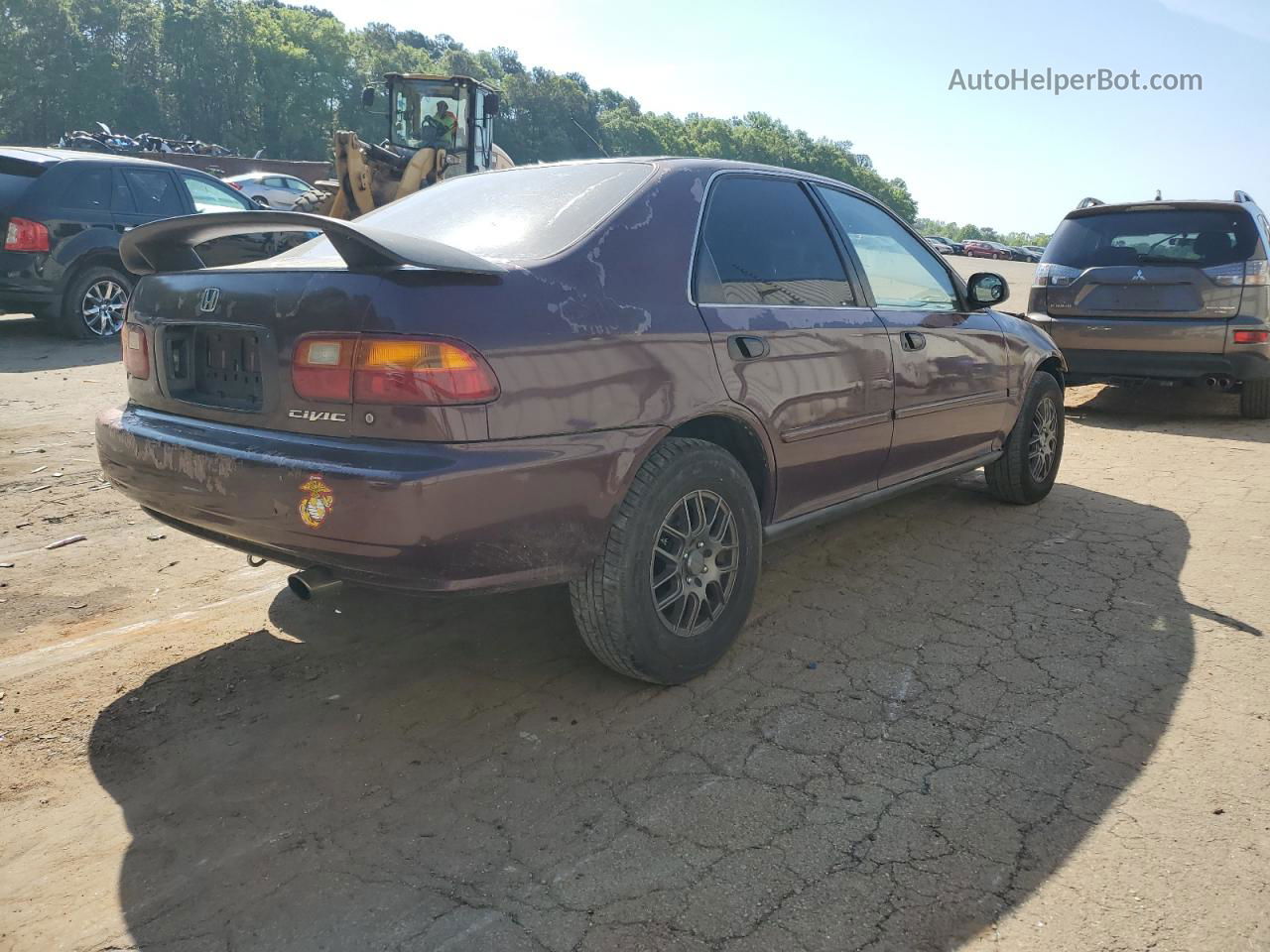 1994 Honda Civic Lx Burgundy vin: 1HGEG8660RL017325