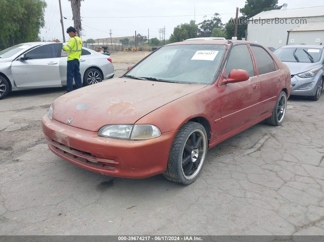 1994 Honda Civic Lx Orange vin: 1HGEG8669RL030249