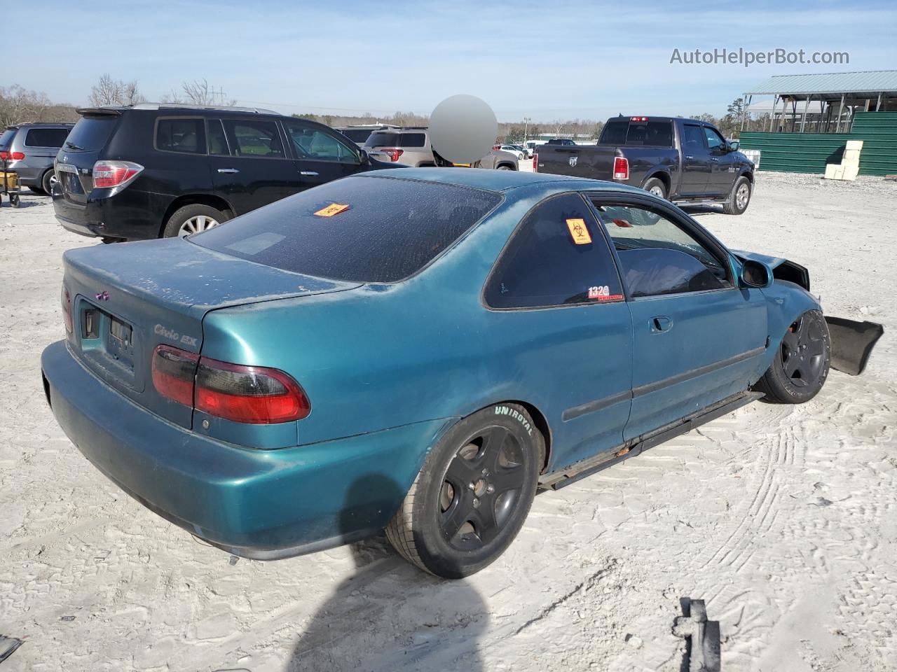 1995 Honda Civic Ex Green vin: 1HGEJ1122SL035232