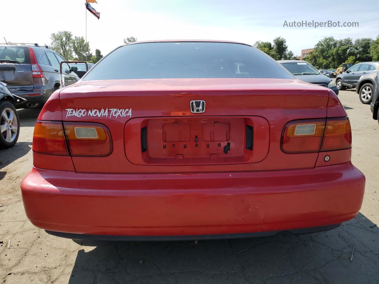 1995 Honda Civic Ex Красный vin: 1HGEJ1127SL046355