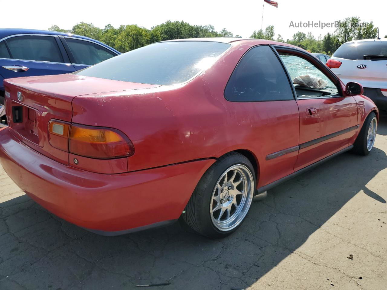 1995 Honda Civic Ex Красный vin: 1HGEJ1127SL046355