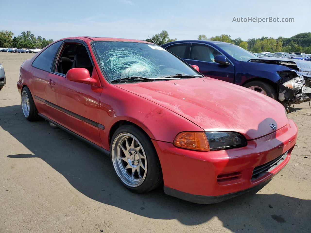 1995 Honda Civic Ex Red vin: 1HGEJ1127SL046355