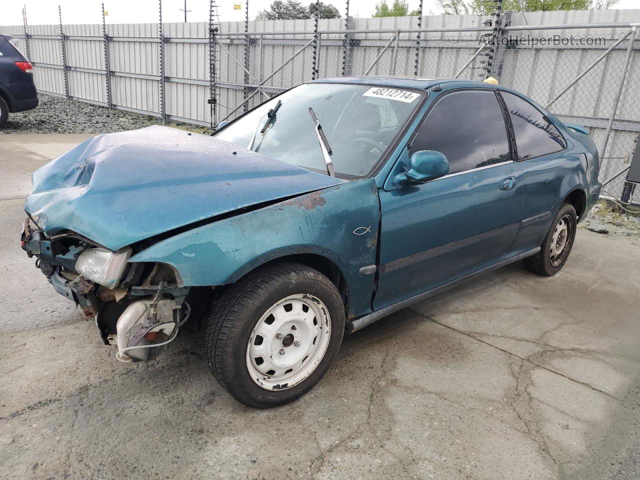 1995 Honda Civic Ex Teal vin: 1HGEJ112XSL004620