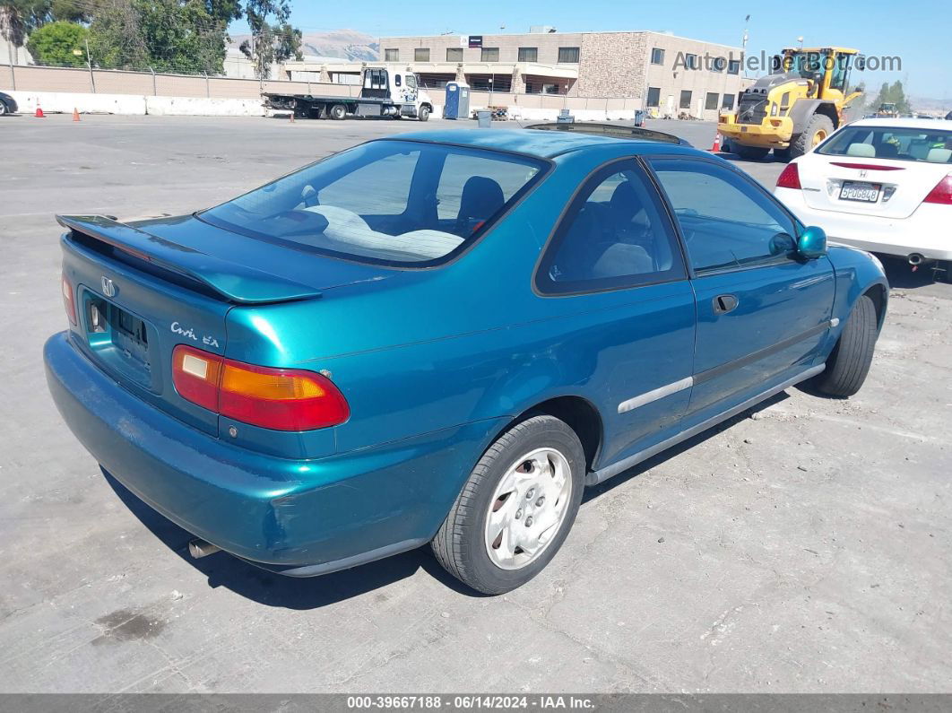 1995 Honda Civic Ex Зеленый vin: 1HGEJ112XSL050979