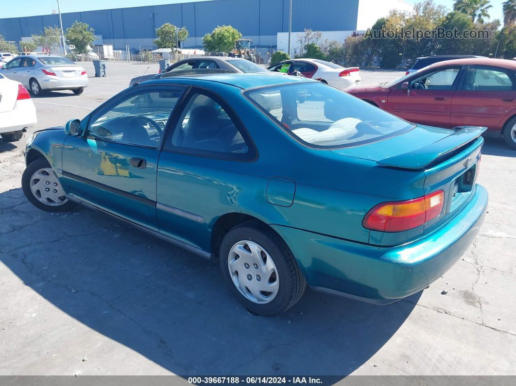 1995 Honda Civic Ex Зеленый vin: 1HGEJ112XSL050979