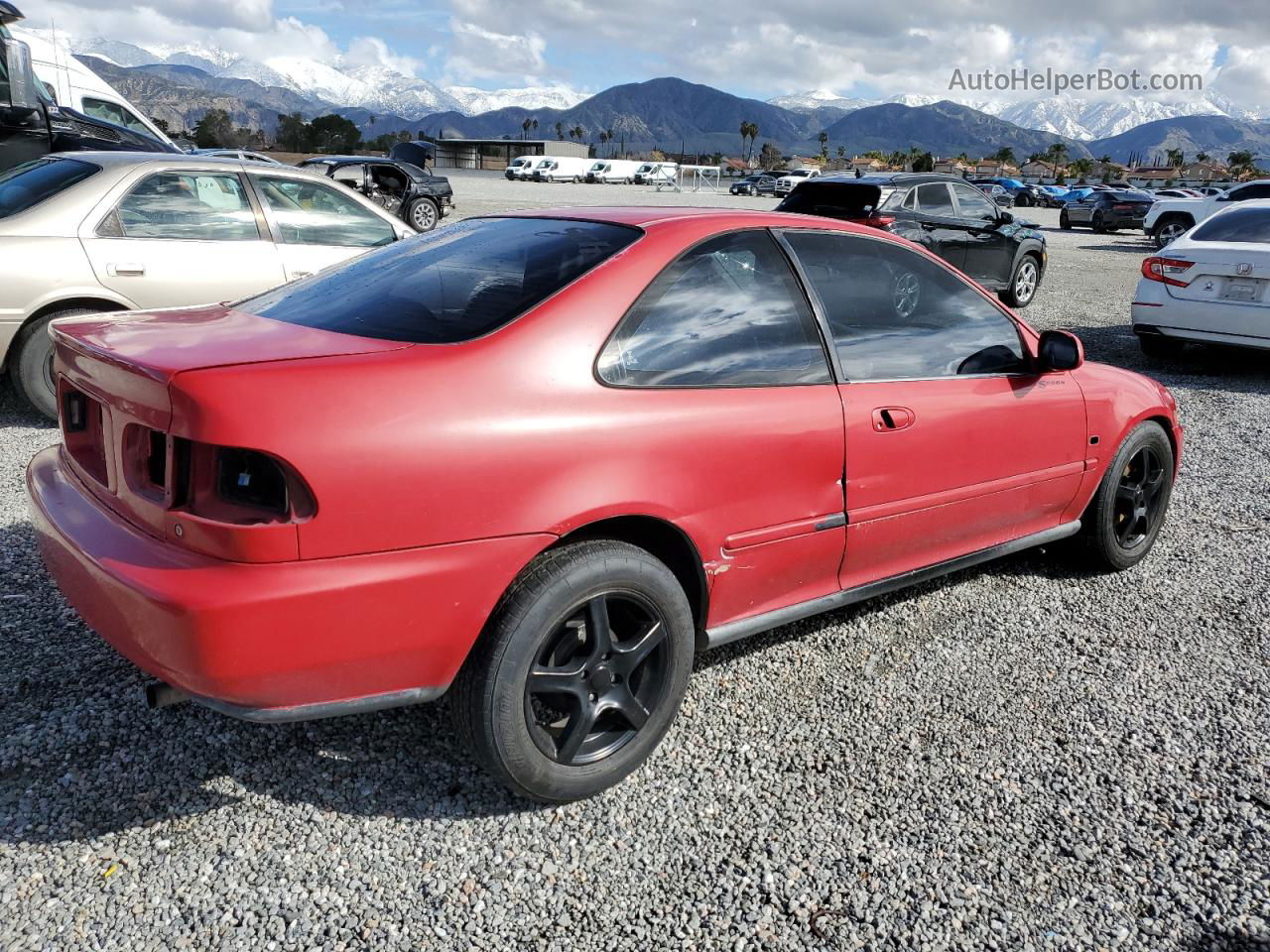 1993 Honda Civic Ex Red vin: 1HGEJ1163PL033130