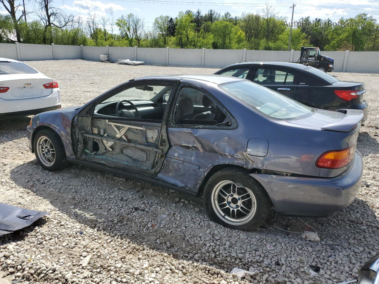 1995 Honda Civic Ex Silver vin: 1HGEJ1220SL065585