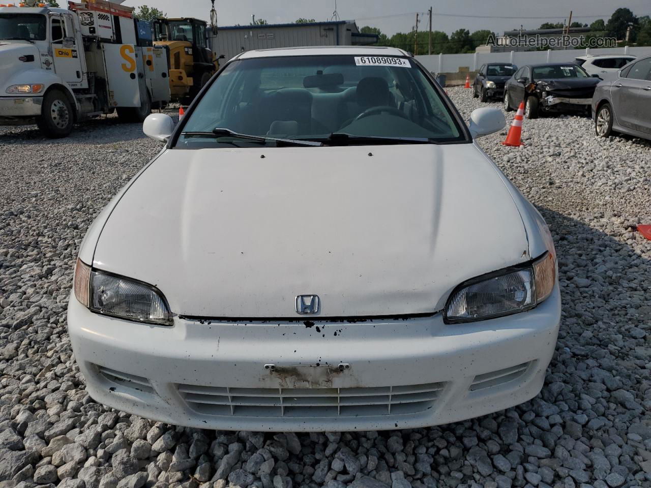 1995 Honda Civic Ex White vin: 1HGEJ1222SL064941