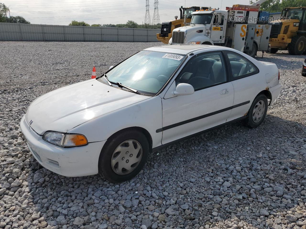 1995 Honda Civic Ex White vin: 1HGEJ1222SL064941