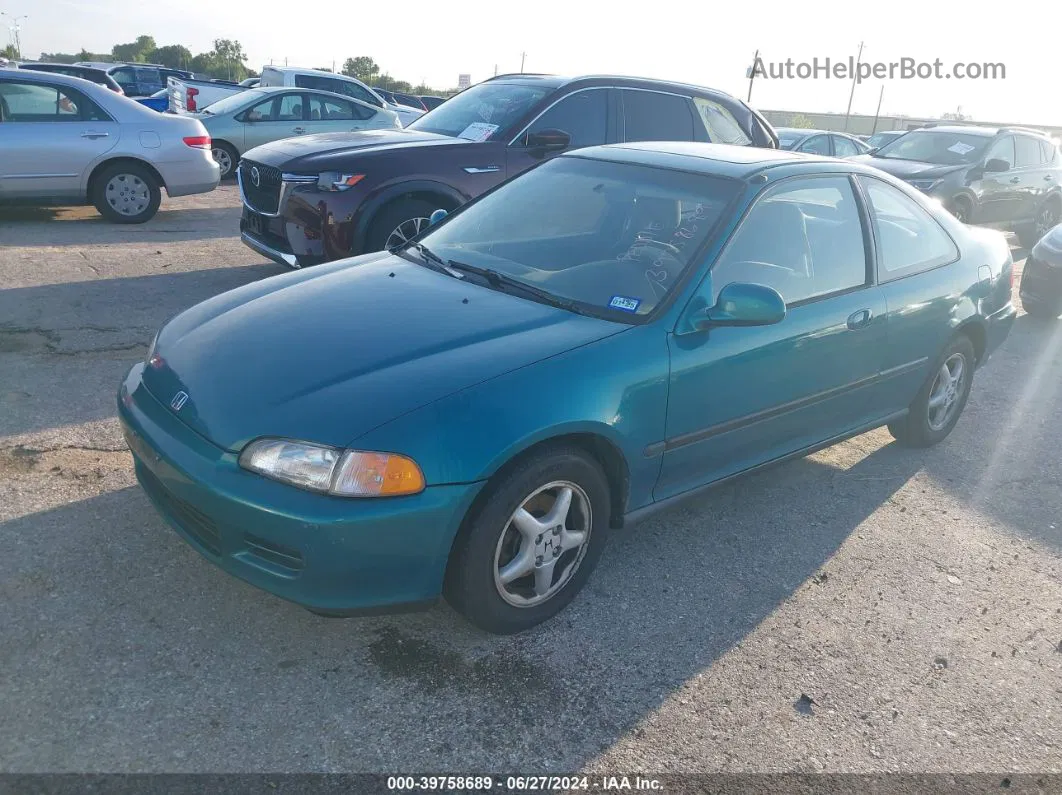 1995 Honda Civic Ex Green vin: 1HGEJ1224SL009276