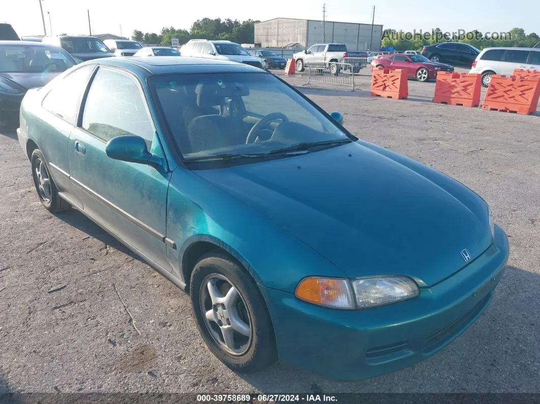 1995 Honda Civic Ex Green vin: 1HGEJ1224SL009276