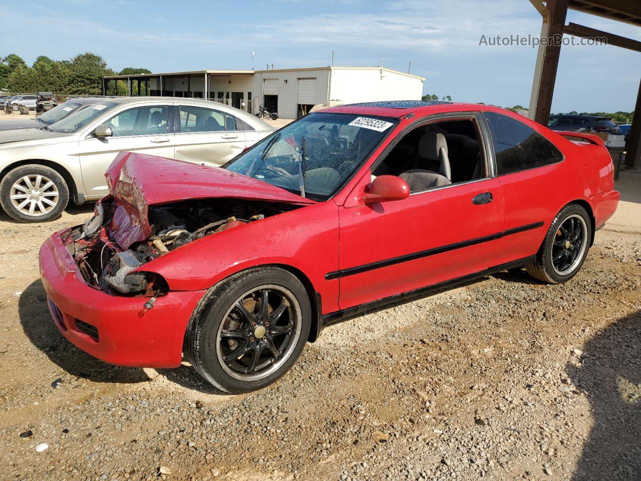 1995 Honda Civic Ex Red vin: 1HGEJ1224SL023064