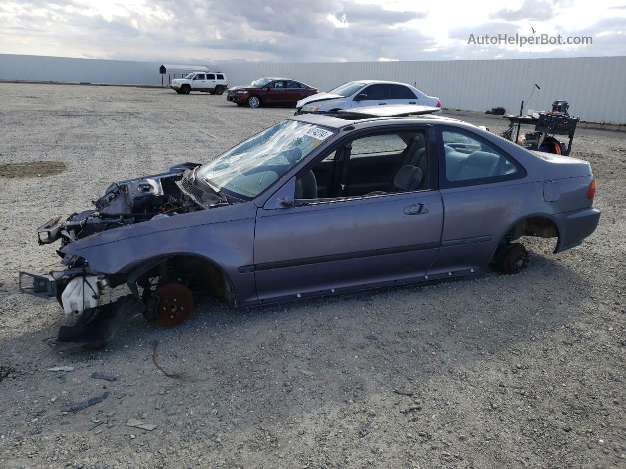 1995 Honda Civic Ex Gray vin: 1HGEJ1232SL014470