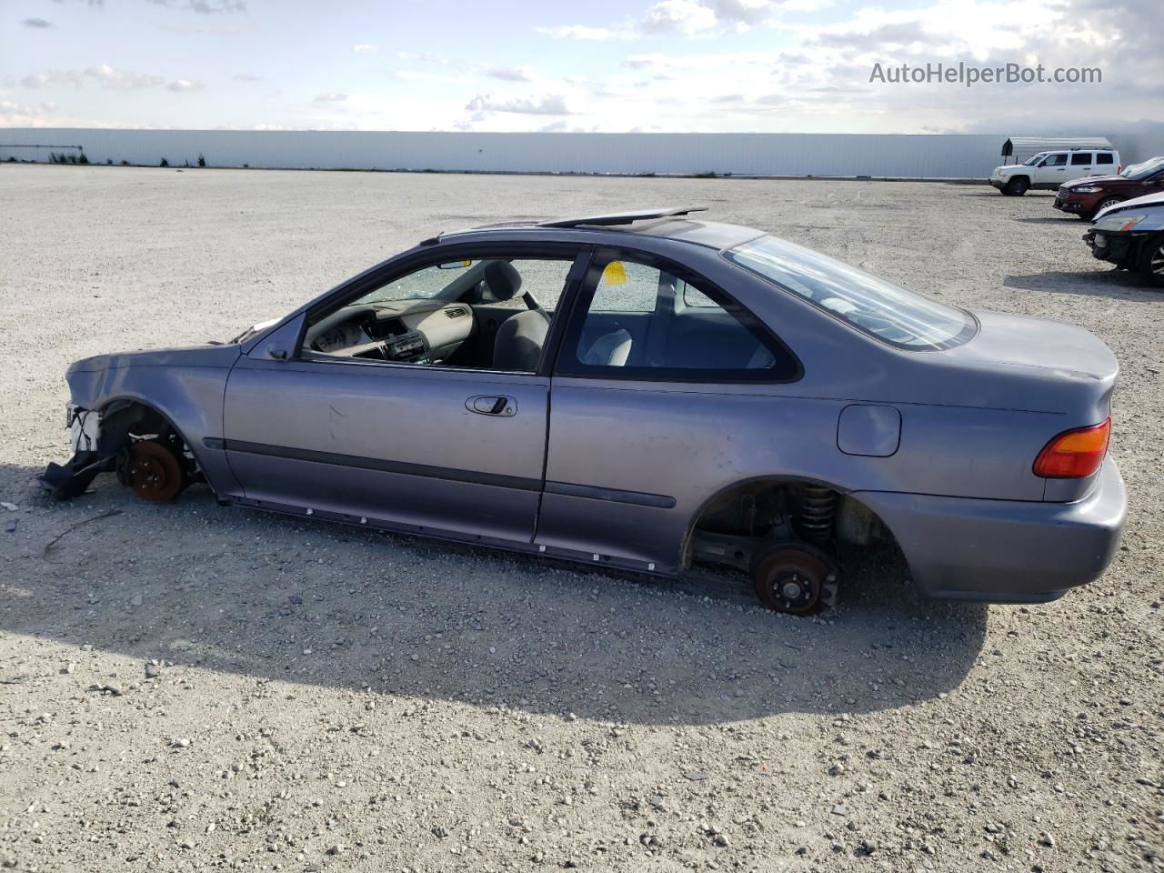 1995 Honda Civic Ex Gray vin: 1HGEJ1232SL014470